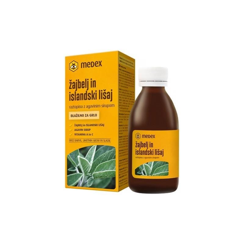 Siroop Salie en IJslands mos Medex (150 ml)