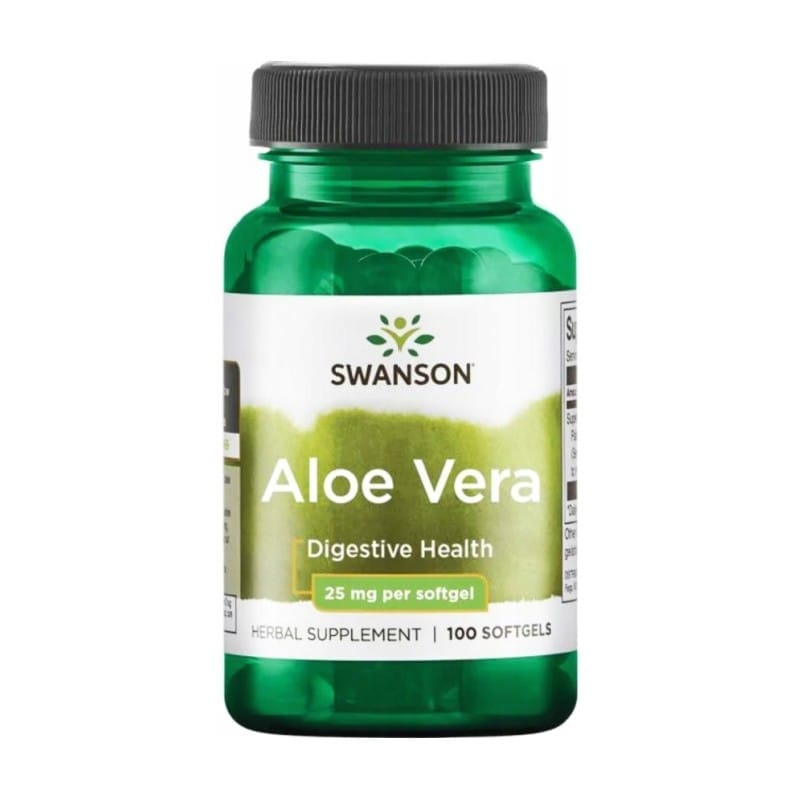 Aloe Vera Swanson, 25 mg (100 softgels)