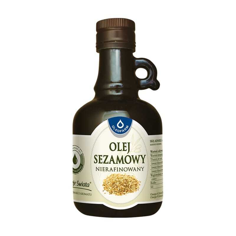 Sesamolie met vitamine D, ongeraffineerd Oleofarm (250 ml)