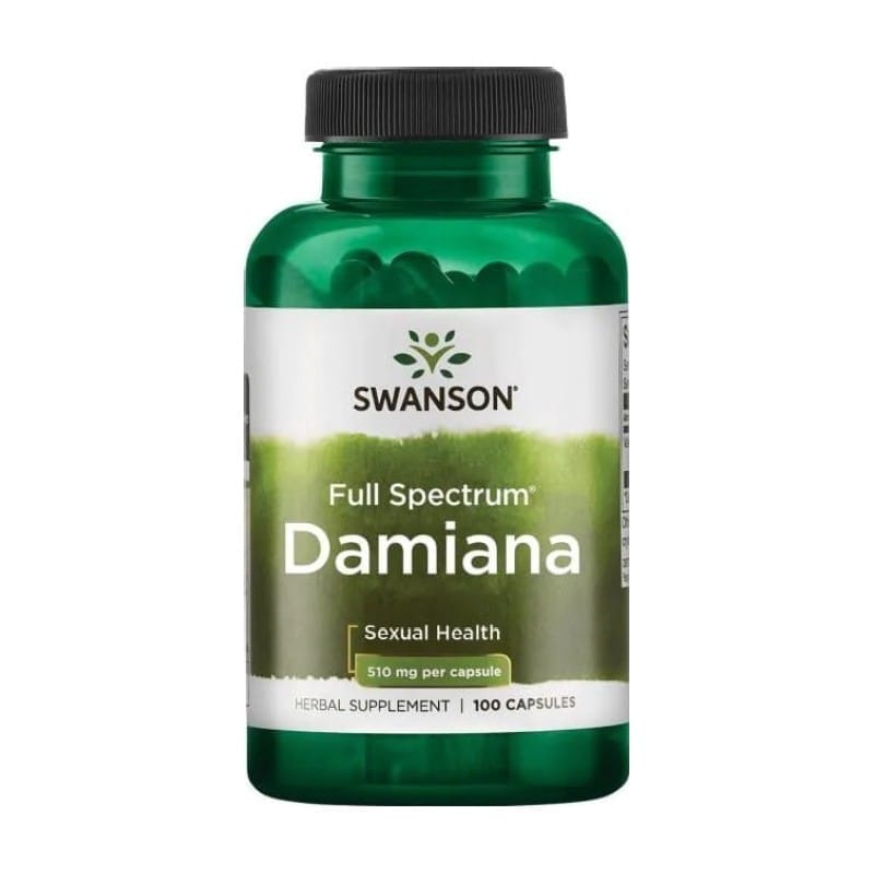 Full Spectrum Damiana Swanson, 510 mg (100 capsules)