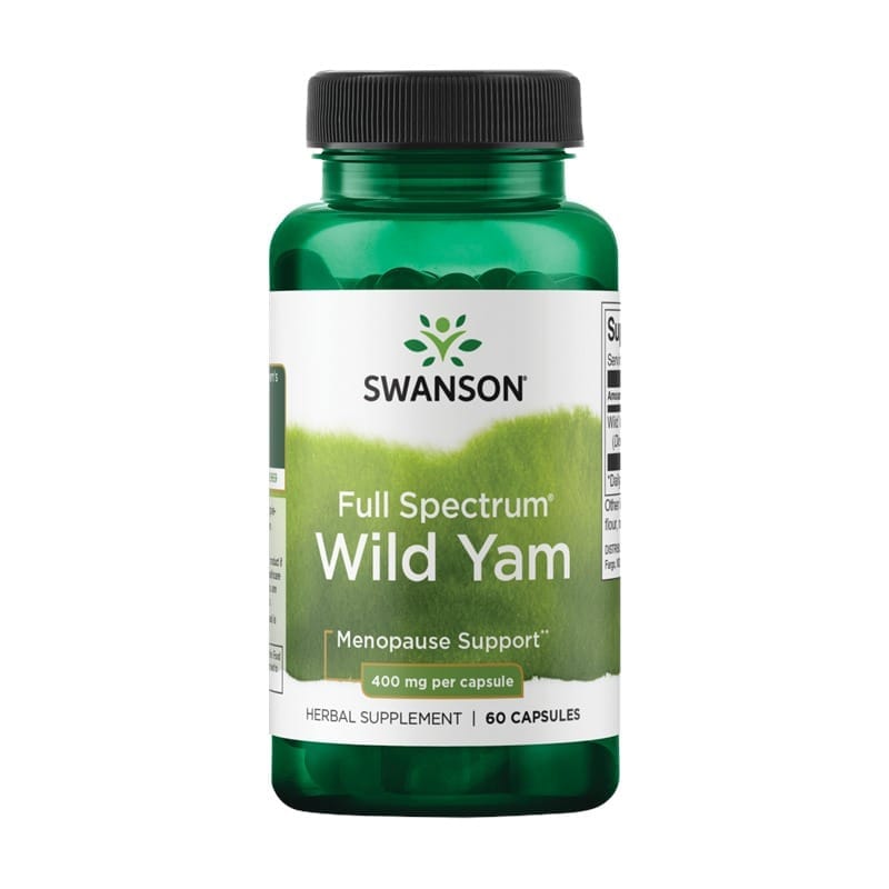 Wilde yam Swanson, 400 mg (60 capsules)