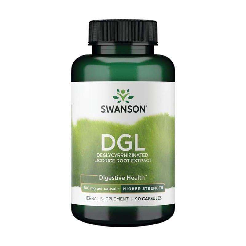 DGL – gedeglycyrrhizineerd zoethoutwortelextract Swanson, 700 mg (90 capsules)
