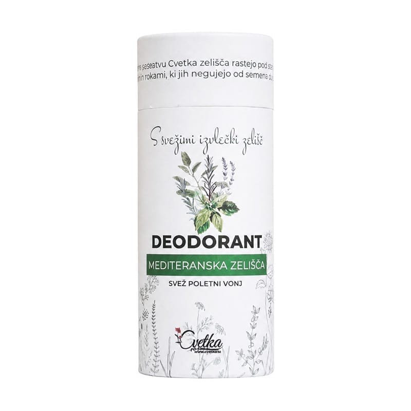 Biologische kruidendeodorant Mediterrane kruiden Cvetka (50 ml)