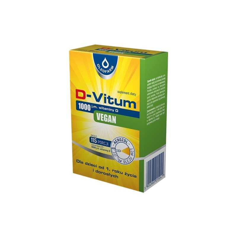 Vegan vitamine D3-spray 1000 IE Oleofarm (7 ml)