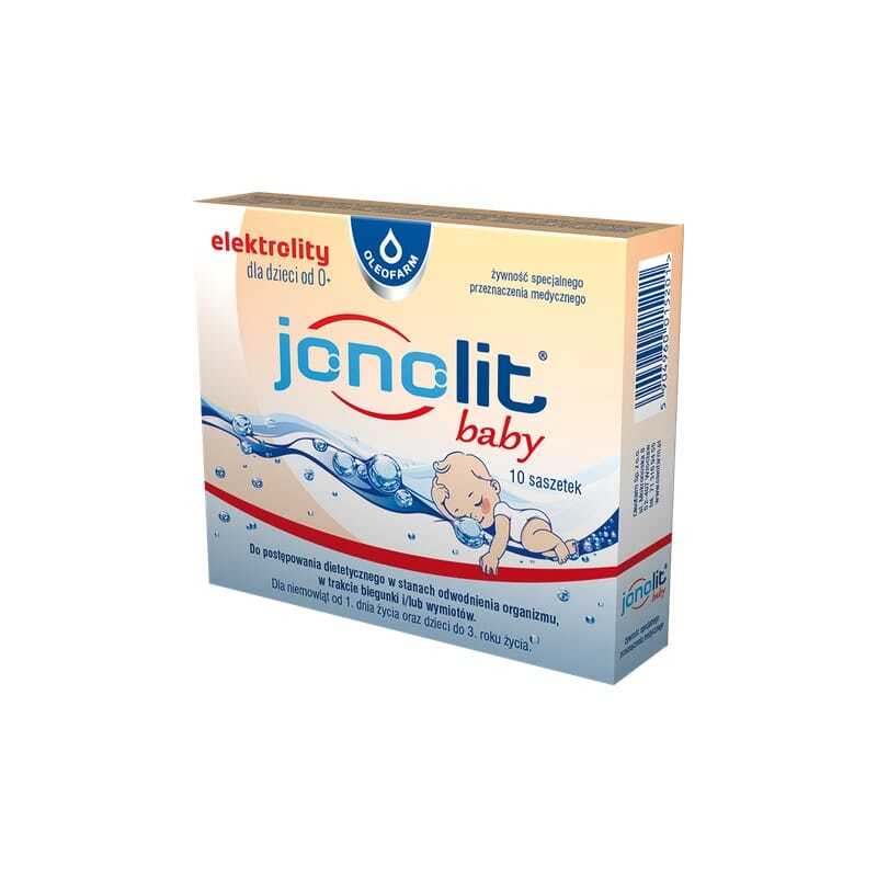 Jonolit baby – elektrolyten voor baby’s en jonge kinderen Oleofarm (10 sachets)