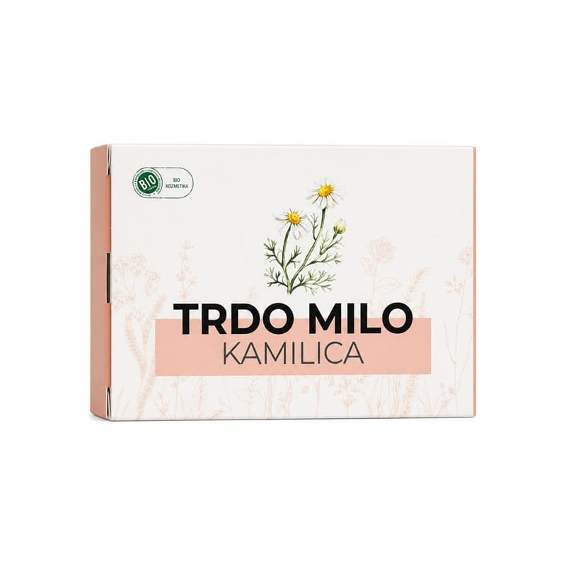 Biologische vaste zeep met kamille en geitenmelk Cvetka (100 g)