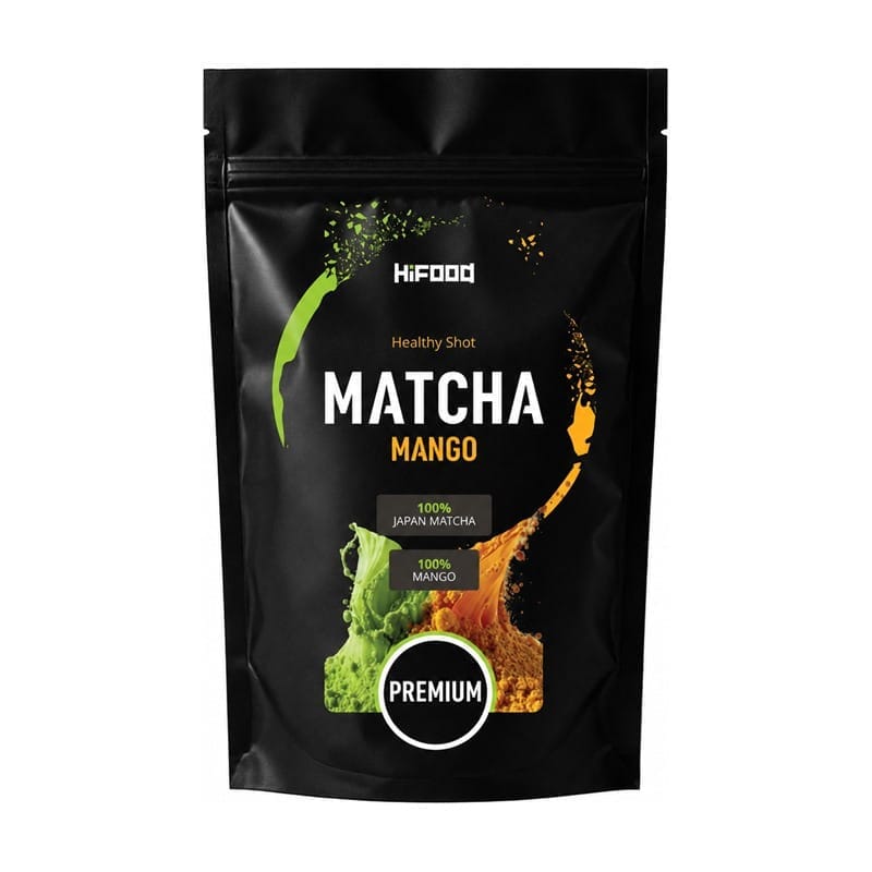 Matcha met gevriesdroogde mango HiFOOD (50 g)