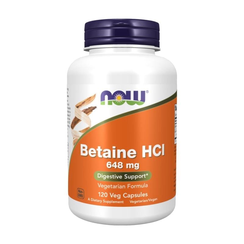 Betaïne HCl NOW (120 capsules)