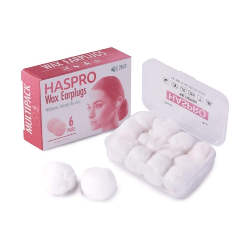 Oordopjes van was Haspro (12 stuks)