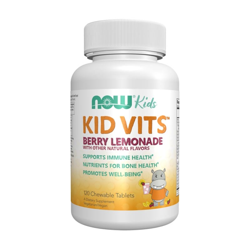 Kid Vits multivitaminen voor kinderen NOW (120 kauwtabletten)